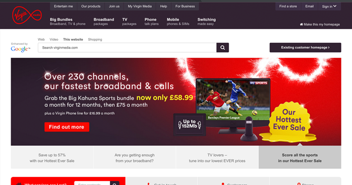 sample image from my work at virgin media